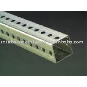 perforated Square Tube Traffic Sign Posts